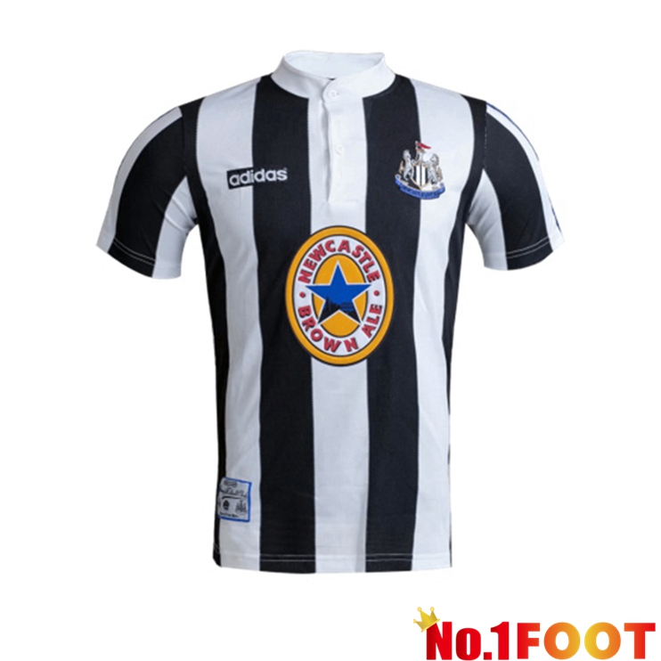 Newcastle United Retro Home Jersey White Black 1995-1997