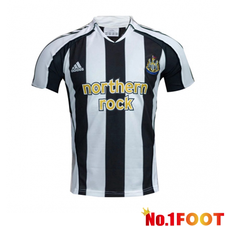 Newcastle United Retro Home Jersey White Black 2005-2006