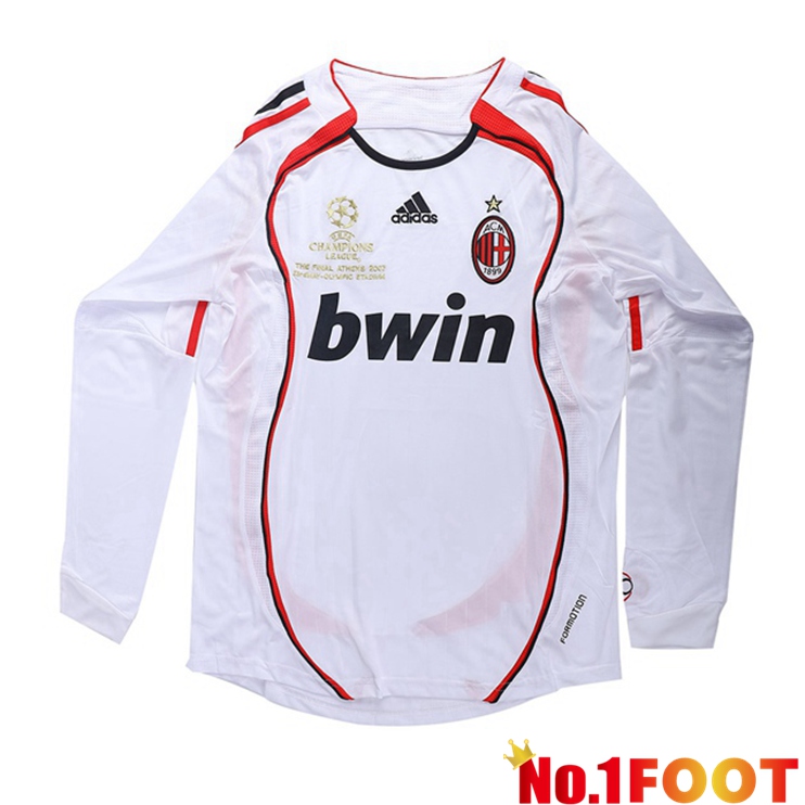 AC Milan Retro Away Jersey Long sleeve White 2006-2007