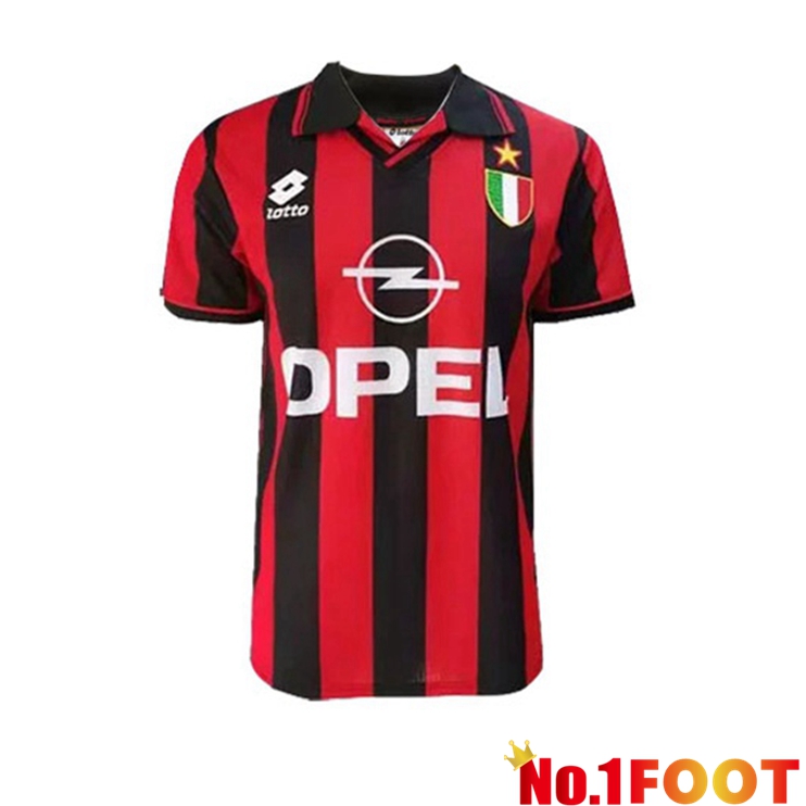 AC Milan Retro Home Jersey Red 1996-1997