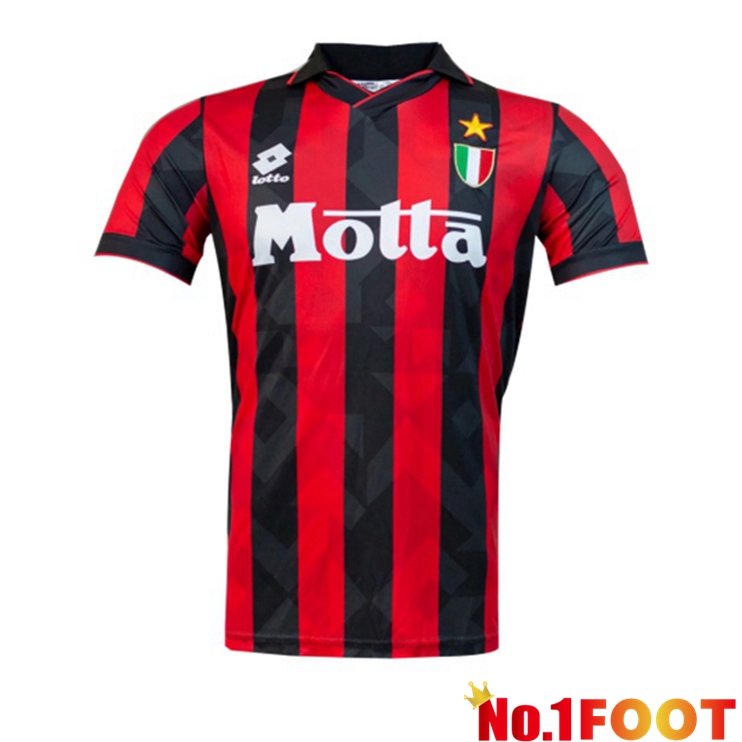 AC Milan Retro Home Jersey Red 1992-1994