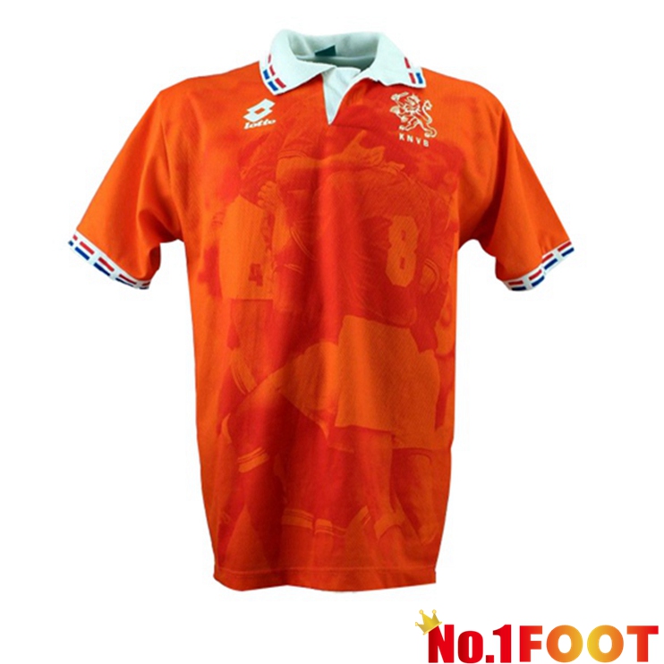 Netherlands Retro Home Jersey Orange 1996