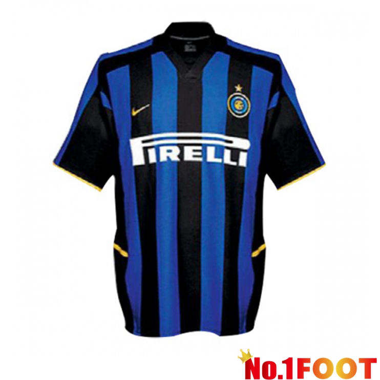 Inter Milan Retro Home Jersey Blue Black 2002-2003