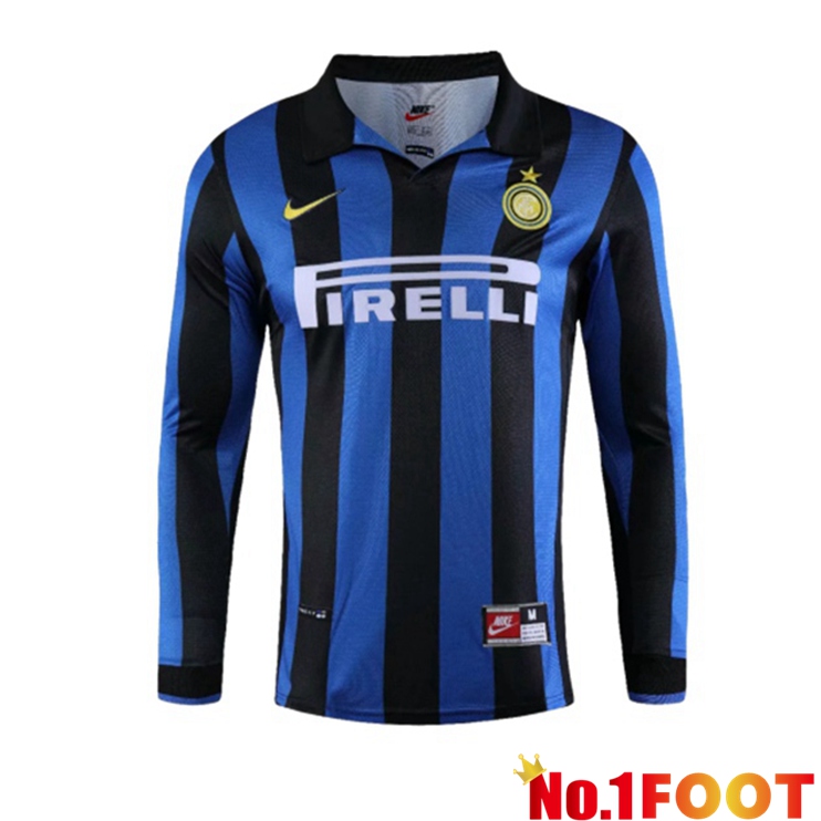 Inter Milan Retro Home Jersey Long sleeve Blue 1998-1999