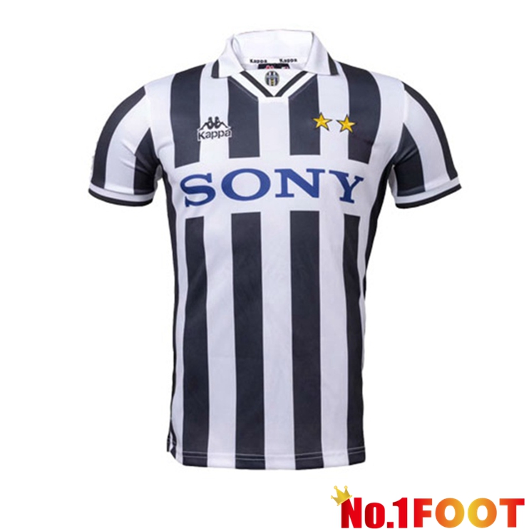 Juventus Retro Home Jersey Black White 1996-1997