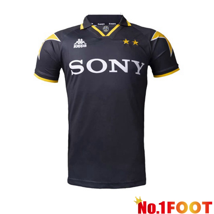 Juventus Retro Away Jersey Black Yellow 1996-1997