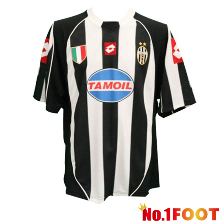 Juventus Retro Home Jersey Black White 2002-2003