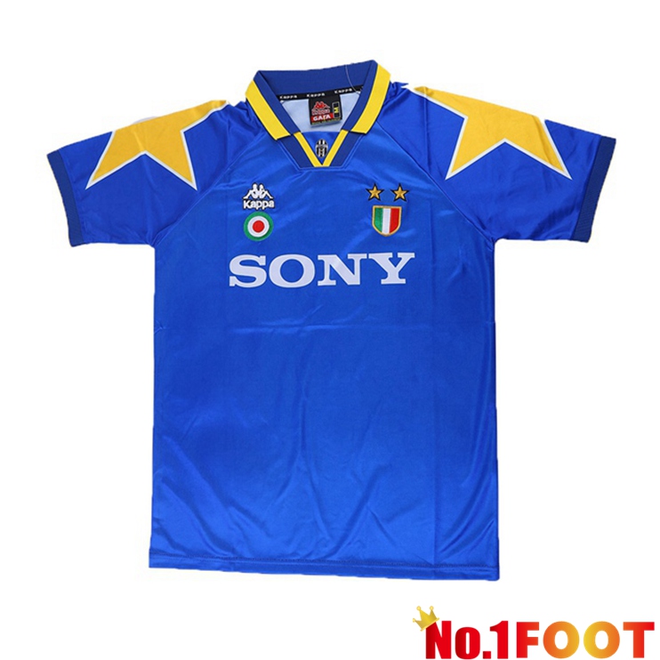 Juventus Third Retro Away Jersey Blue 1995-1996