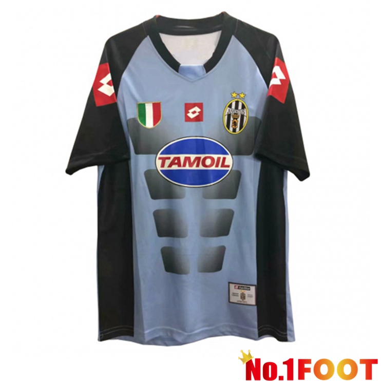 Juventus Goalkeeper Jersey Retro Black Blue 2002-2003