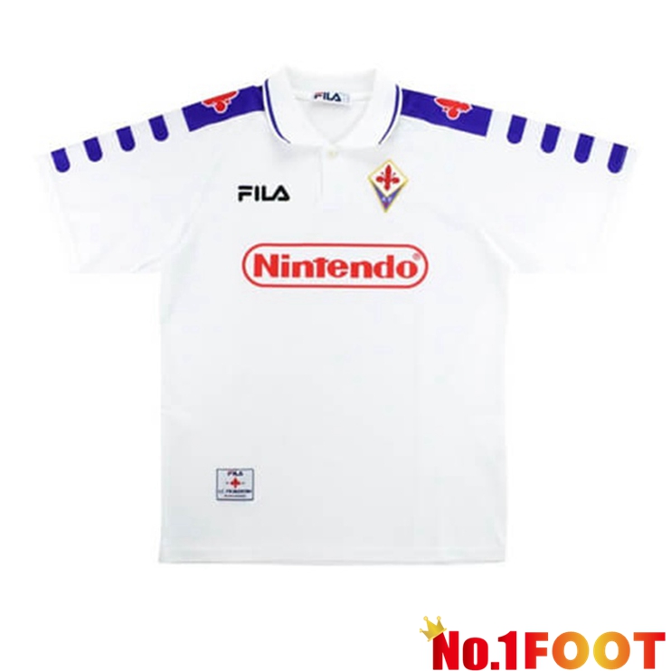 ACF Fiorentina Retro Away Jersey White 1998-1999