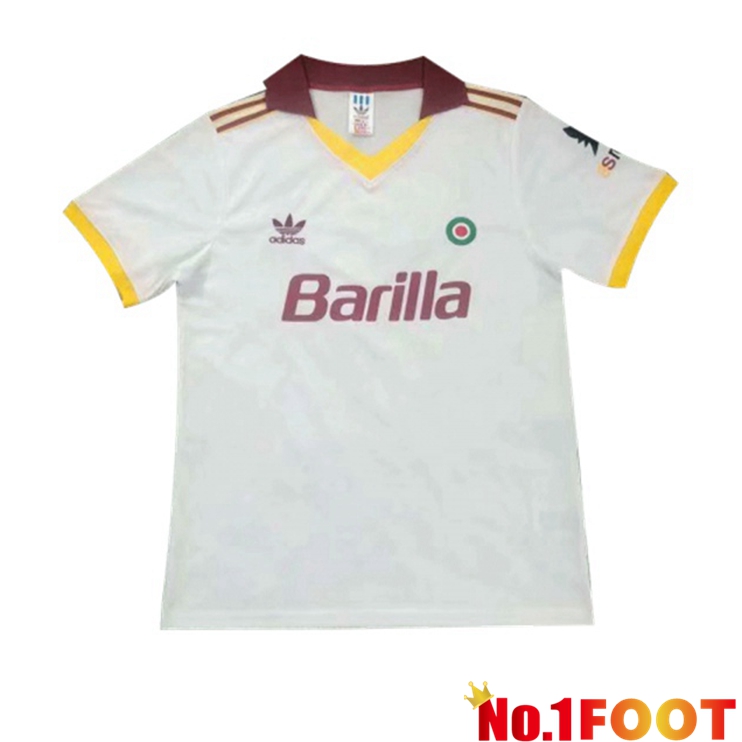 Roma Retro Away Jersey White 1991-1992