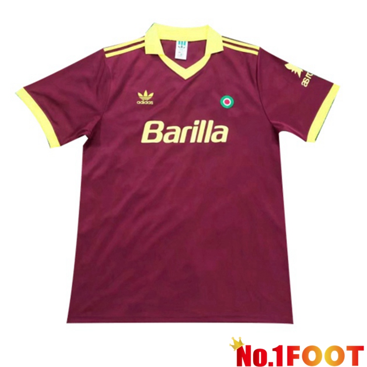 Roma Retro Home Jersey Red 1991-1992