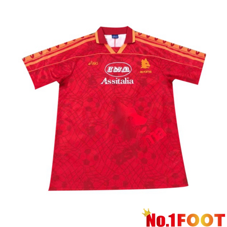 Roma Retro Home Jersey Red 1995-1996