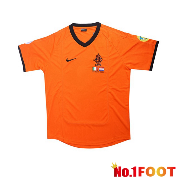 Netherlands Retro Home Jersey Orange 2000