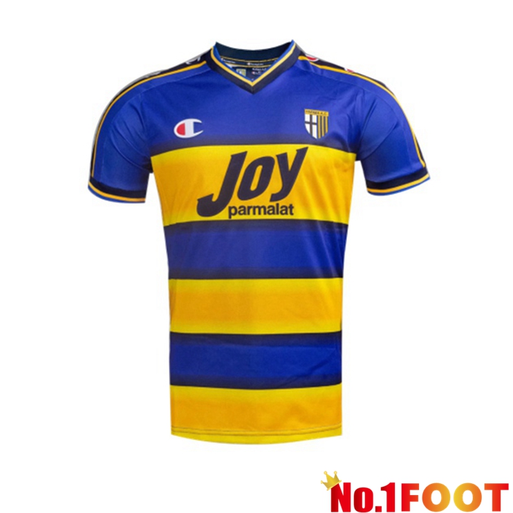 Parma Calcio 1913 Retro Home Jersey Blue Yellow 2001-2002