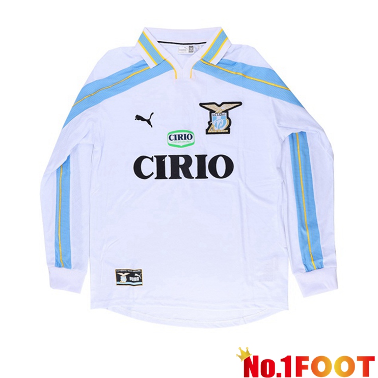 SS Lazio Retro Away Jersey Long sleeve White 1999-2000