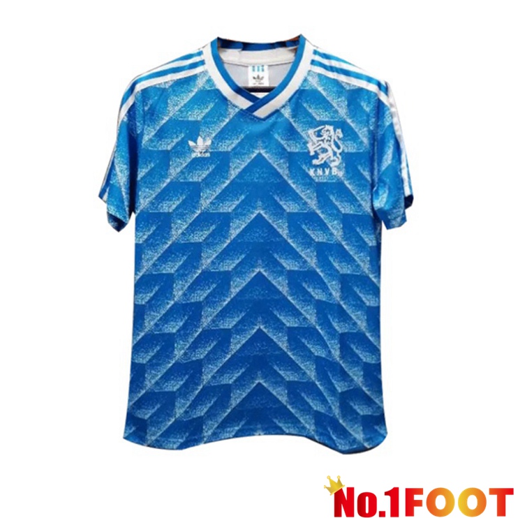 Netherlands Retro Away Jersey Blue 1988