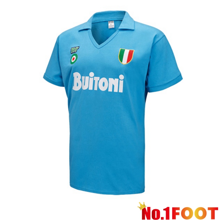 SSC Napoli Retro Home Jersey Blue 1987-1988