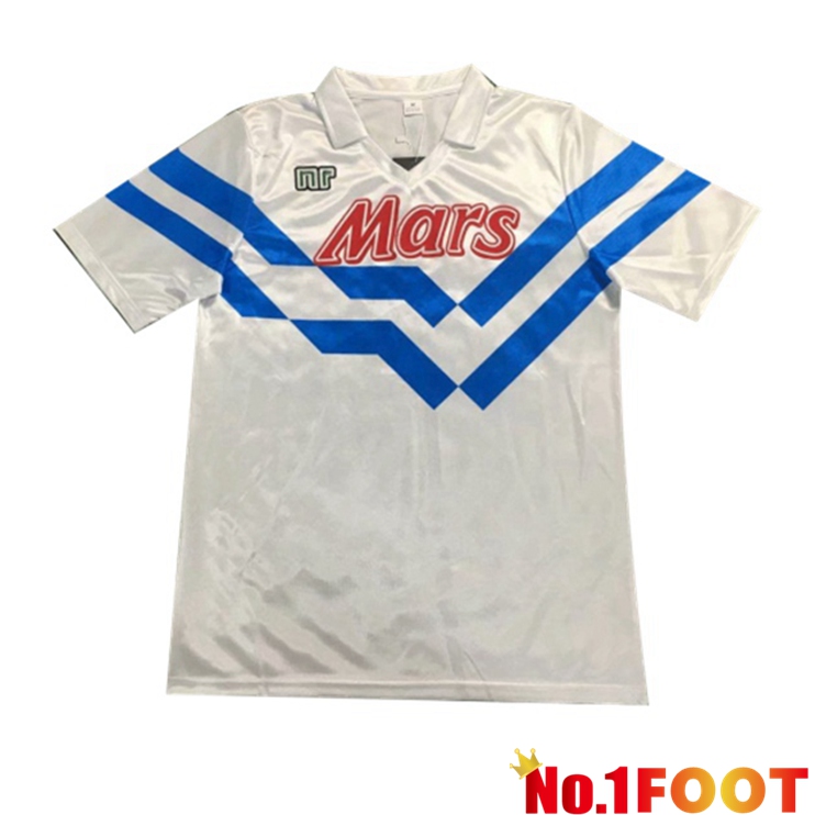 SSC Napoli Retro Away Jersey White 1988-1989