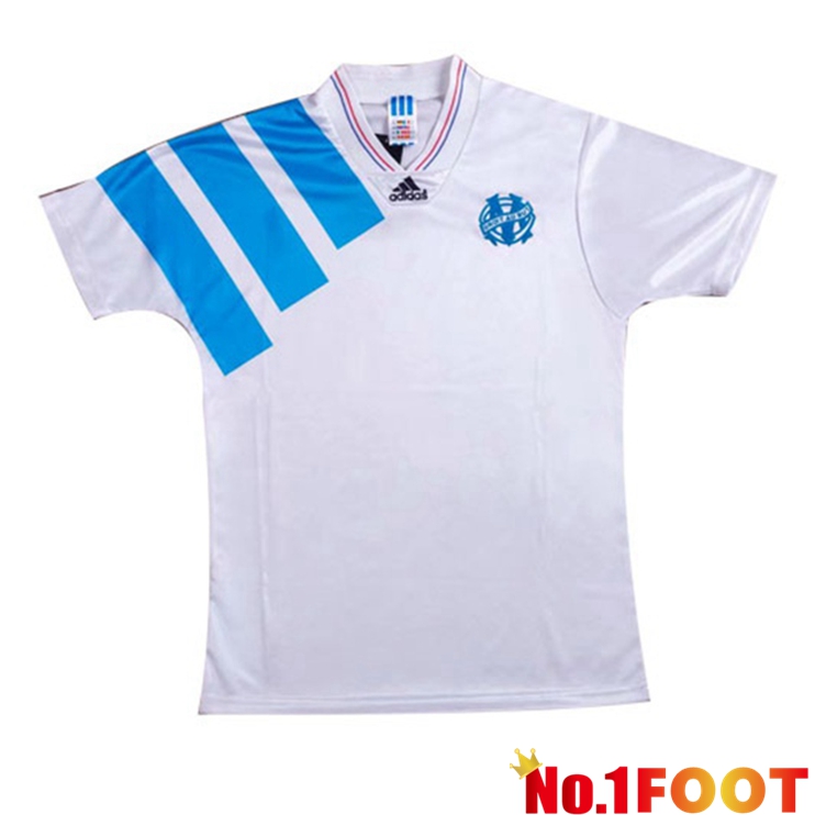 Marseille OM Retro Home Jersey White 1992-1993