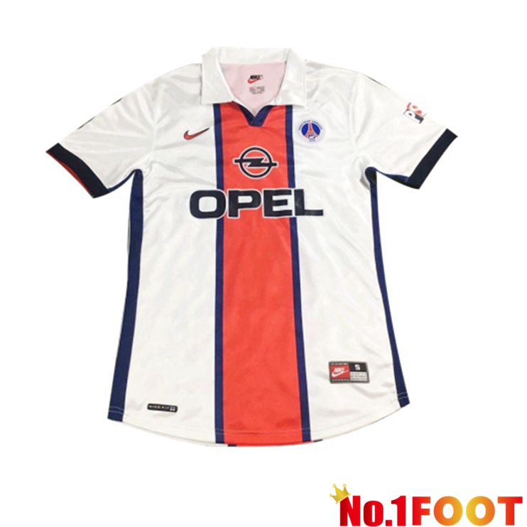 Paris PSG Retro Away Jersey White 1998-1999