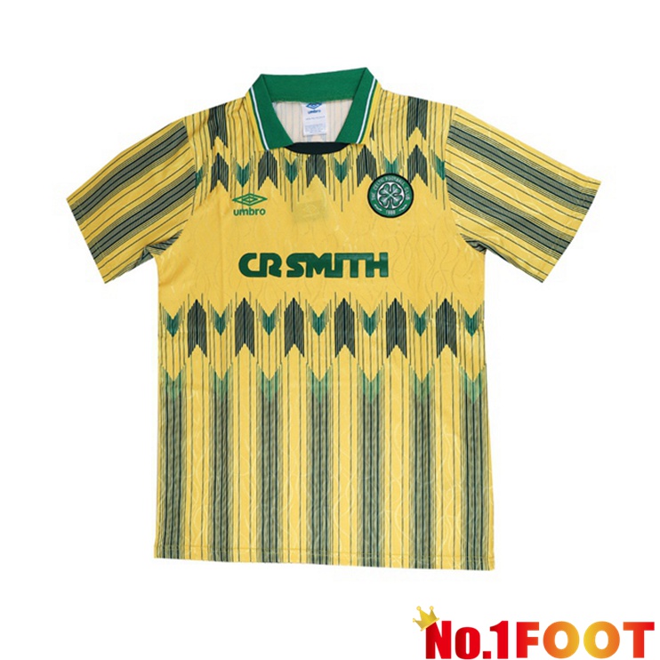 Celtic FC Retro Away Jersey Yellow Retro Yellow 1991-1992