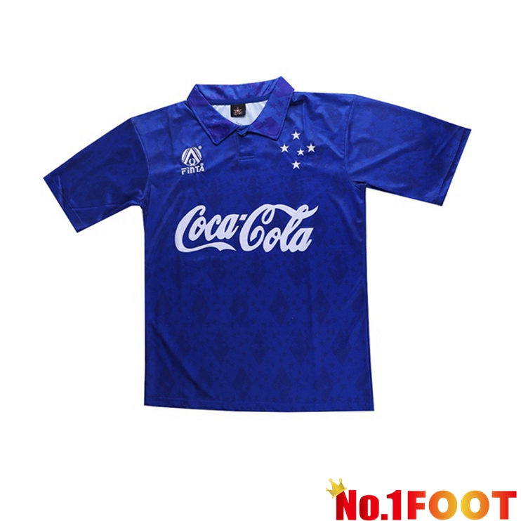 Cruzeiro EC Retro Home Jersey Blue 1993-1994