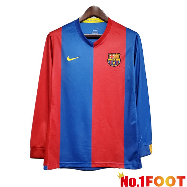 FC Barcelona Retro Home Jersey Long sleeve Red 2006-2007