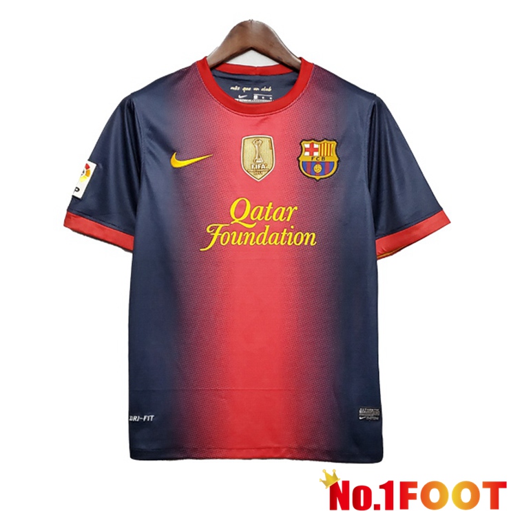 FC Barcelona Retro Home Jersey Red Blue 2012-2013