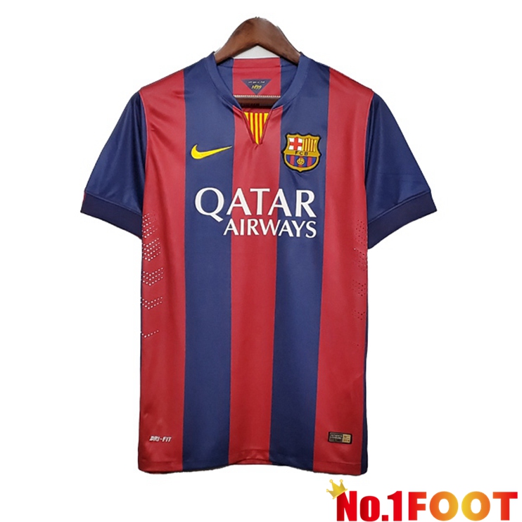 FC Barcelona Retro Home Jersey Red Blue 2014-2015