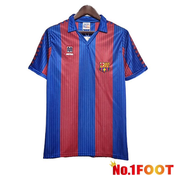 FC Barcelona Retro Home Jersey Red Blue 1990-1991