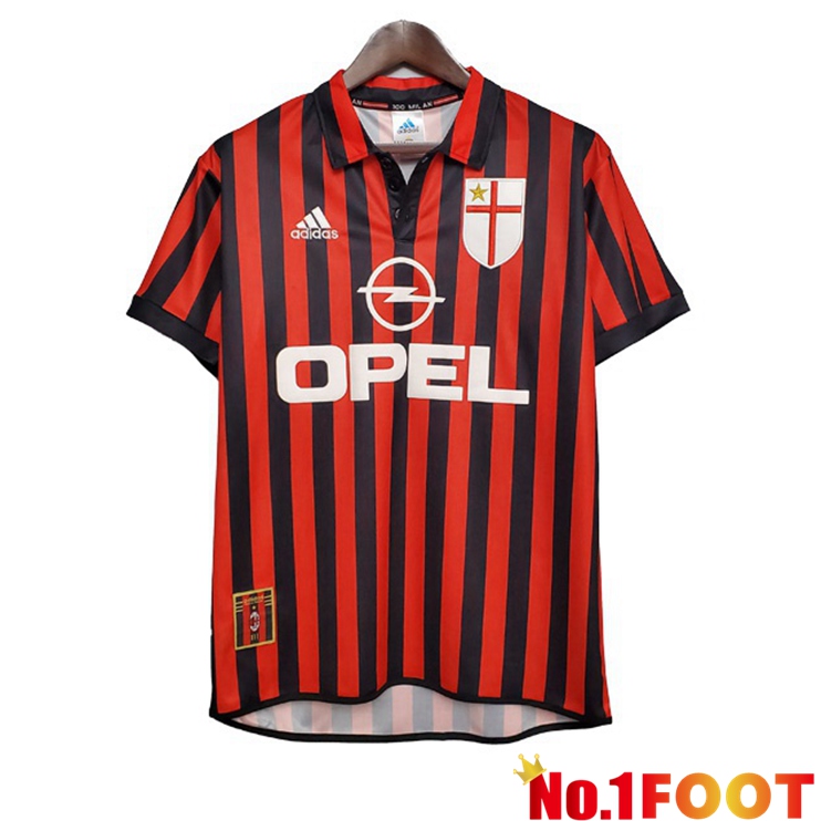 AC Milan Retro Home Jersey Red 1999-2000