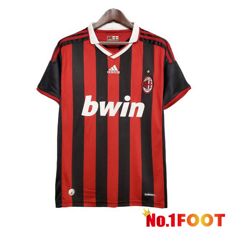 AC Milan Retro Home Jersey Red 2009-2010