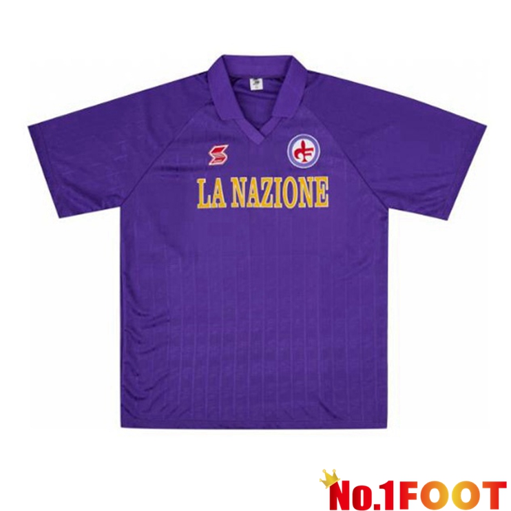 ACF Fiorentina Retro Home Jersey Purple 1989-1990