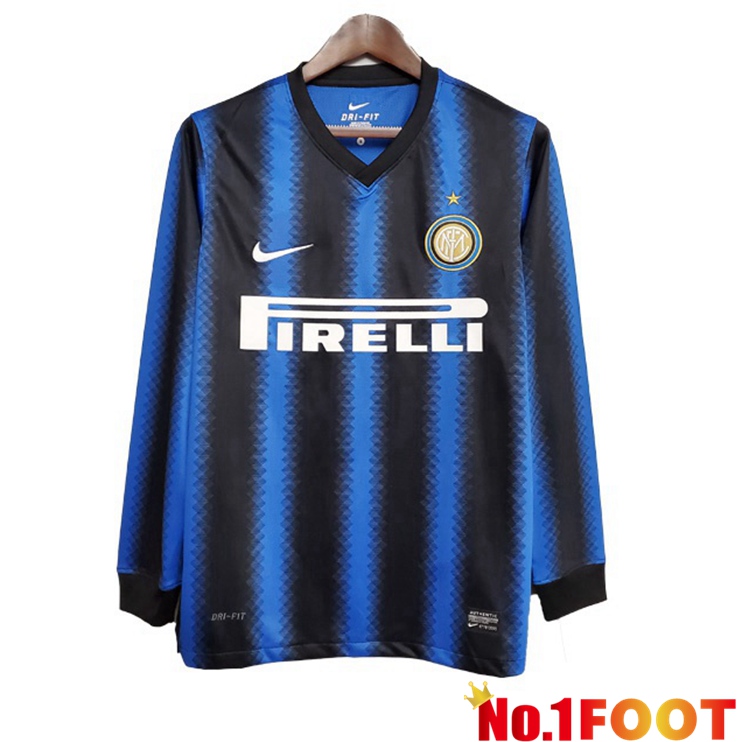 Inter Milan Retro Home Jersey Long sleeve Blue 2010-2011