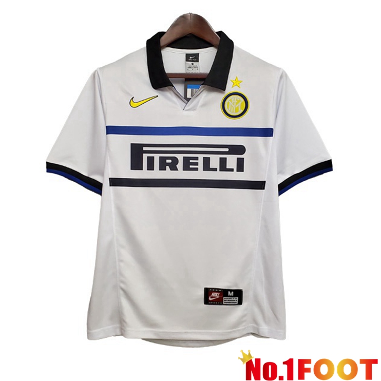 Inter Milan Retro Away Jersey White 1998-1999