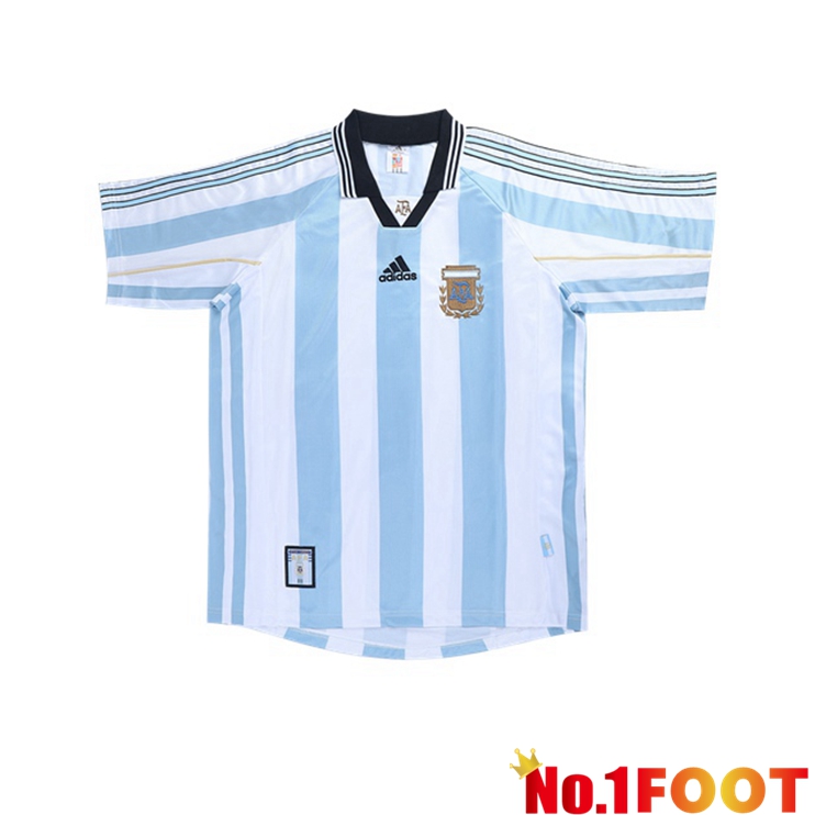 Argentina Retro Home Jersey Blue 1998 World Cup