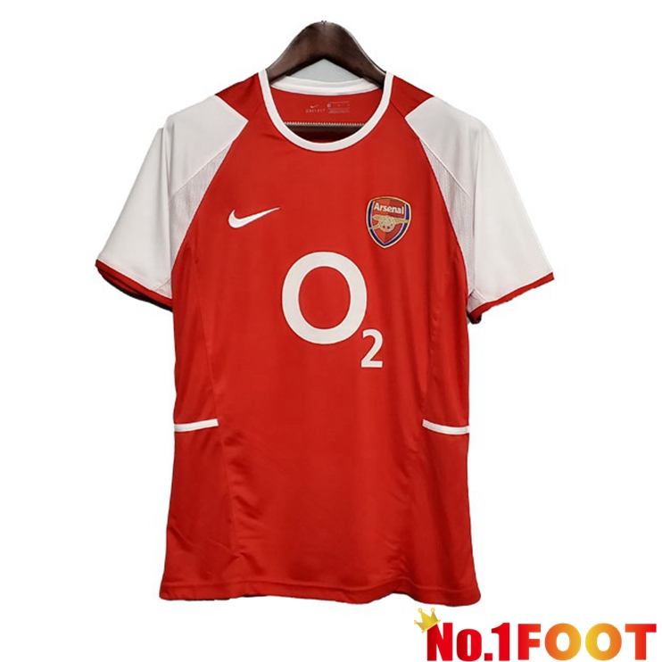 Arsenal Retro Home Jersey Red 2002-2004