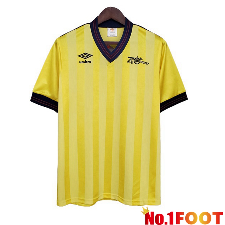 Arsenal Retro Away Jersey Yellow 1983-1986