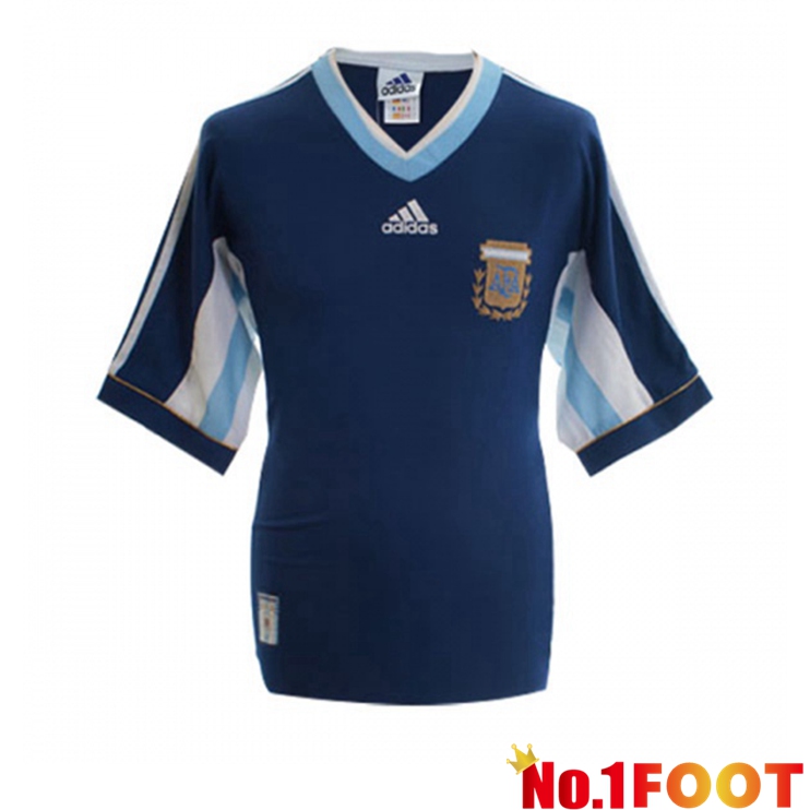 Argentina Retro Away Jersey Blue 1998 World Cup