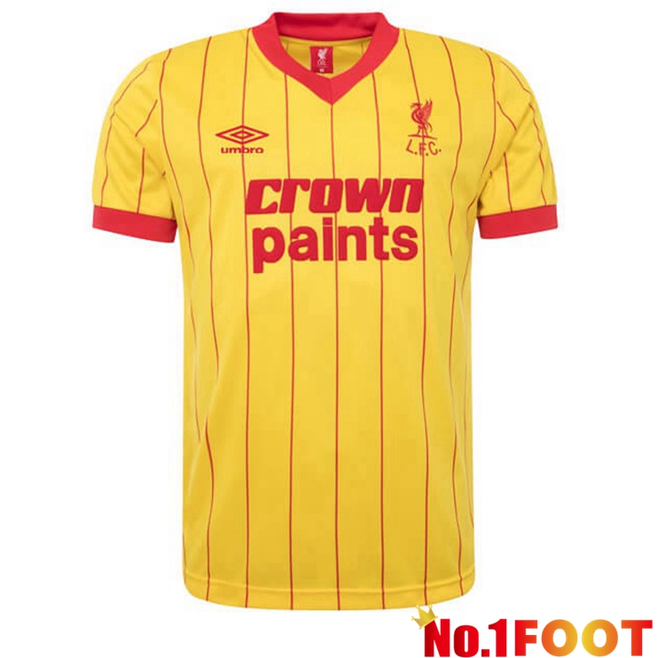 FC Liverpool Retro Away Jersey Yellow 1984