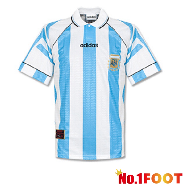 Argentina Retro Home Jersey Blue White 1996