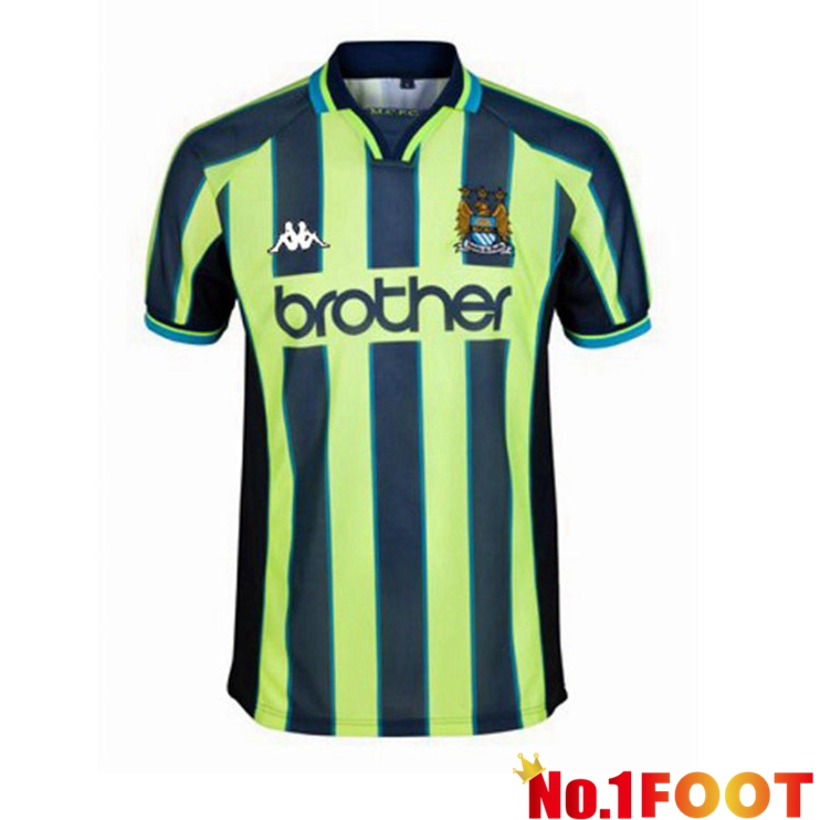 Manchester City Retro Away Jersey Green 1998-1999