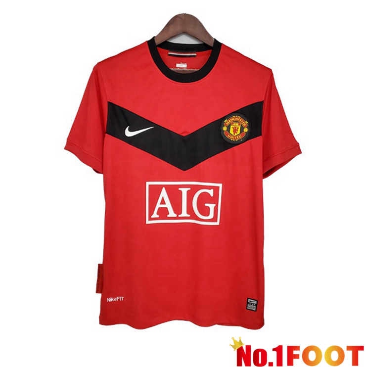 Manchester United Retro Home Jersey Red 2009-2010