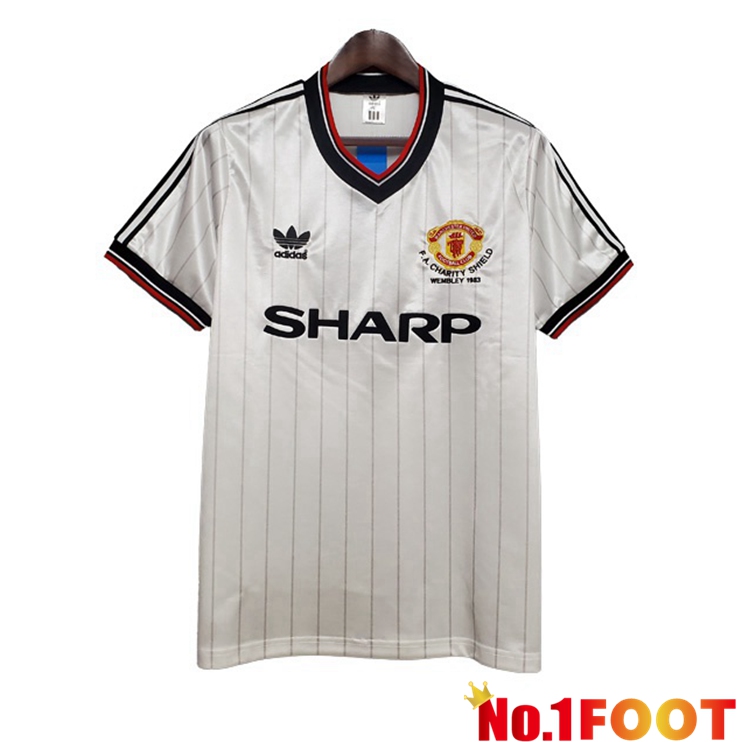 Manchester United Retro Away Jersey White 1983