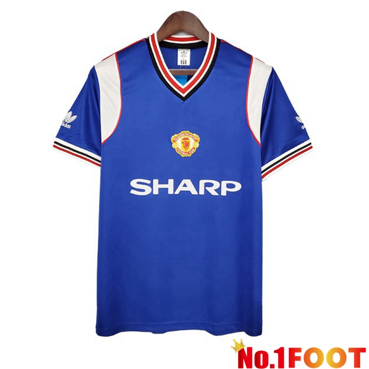 Manchester United Third Jersey Retro Blue 1986-1986