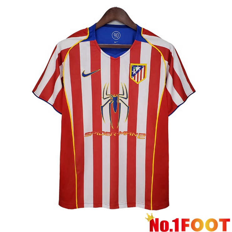 Atletico Madrid Retro Jersey Red 2004-2005