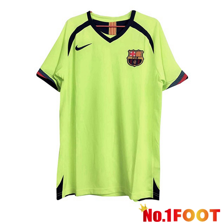 FC Barcelona Retro Away Jersey Green 2005-2006