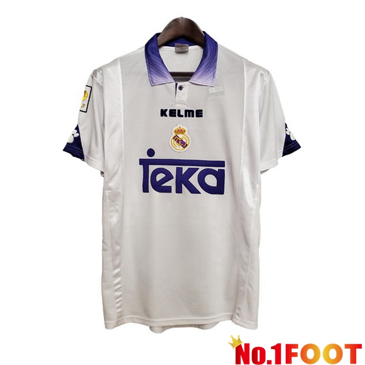 Real Madrid Retro Home Jersey White 1997-1998