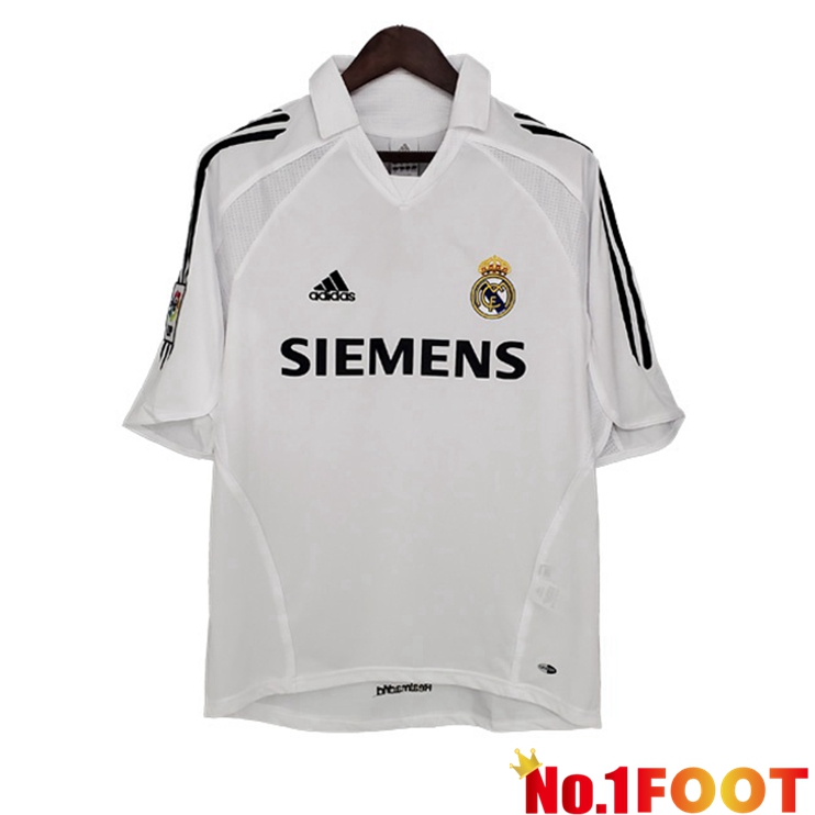 Real Madrid Retro Home Jersey White 2005-2006